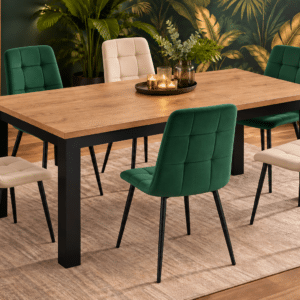 Table à Manger avec rallonge Miami – Décor chêne denver Oak