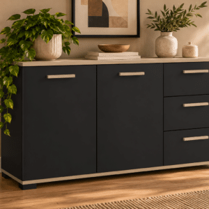 Enfilade IZZY – 2+1 portes et 2 tiroirs, Chêne Kronberg