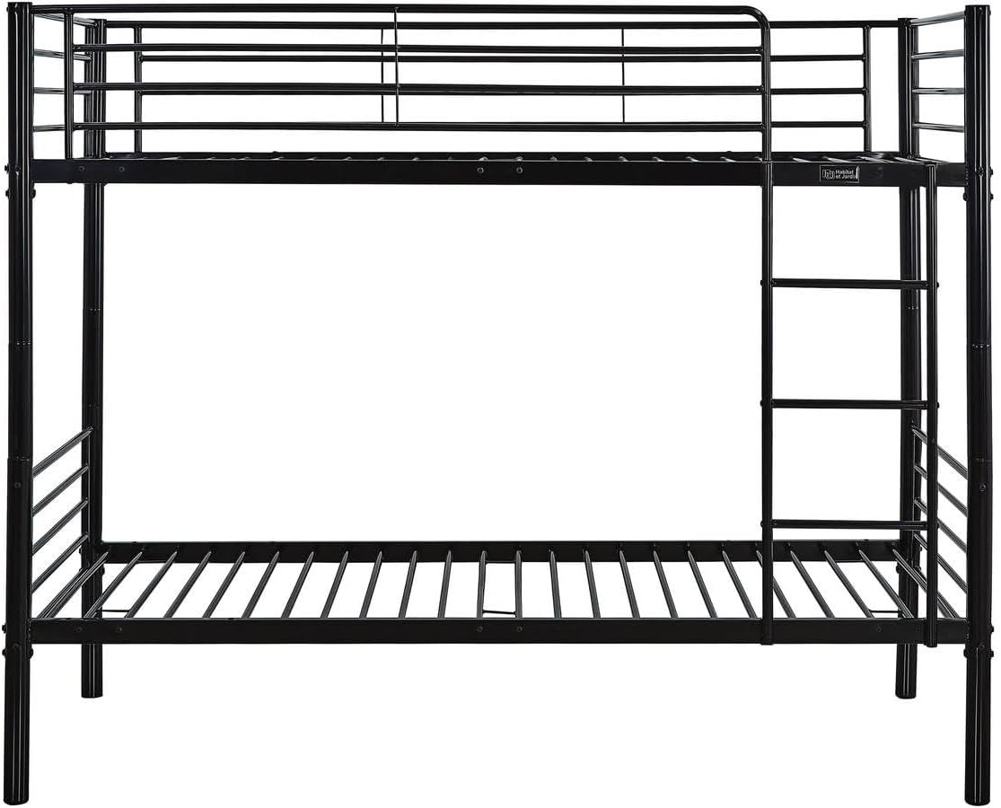 Lit superposé Adam - 90 x 190 cm - Métal (Noir) – Image 4