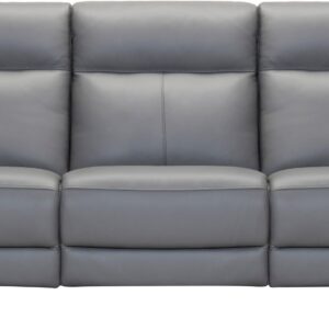 canapé 3 places avec 2 relax éclectique  Barano en cuir gris