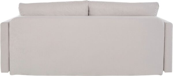 Canapé-lit INOSIGN BERLIN avec Sommier Tapissier, Coffre de Rangement en microfibre beige – Image 3