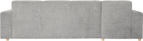 Canapé d’angle LEMPS en tissu gris clair – Image 3