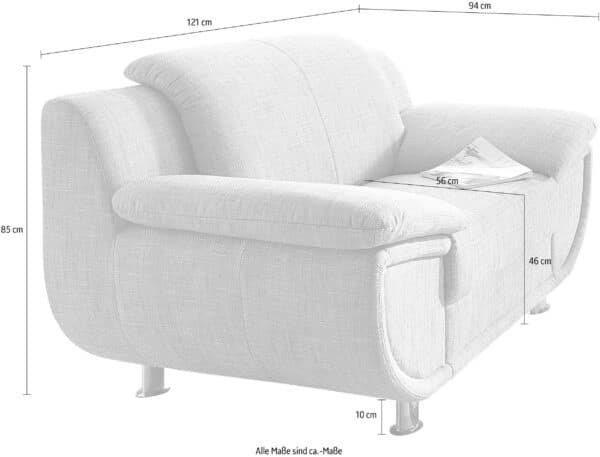 fauteuil Rondo – Design Intemporel en simili cuir blanc – Image 2