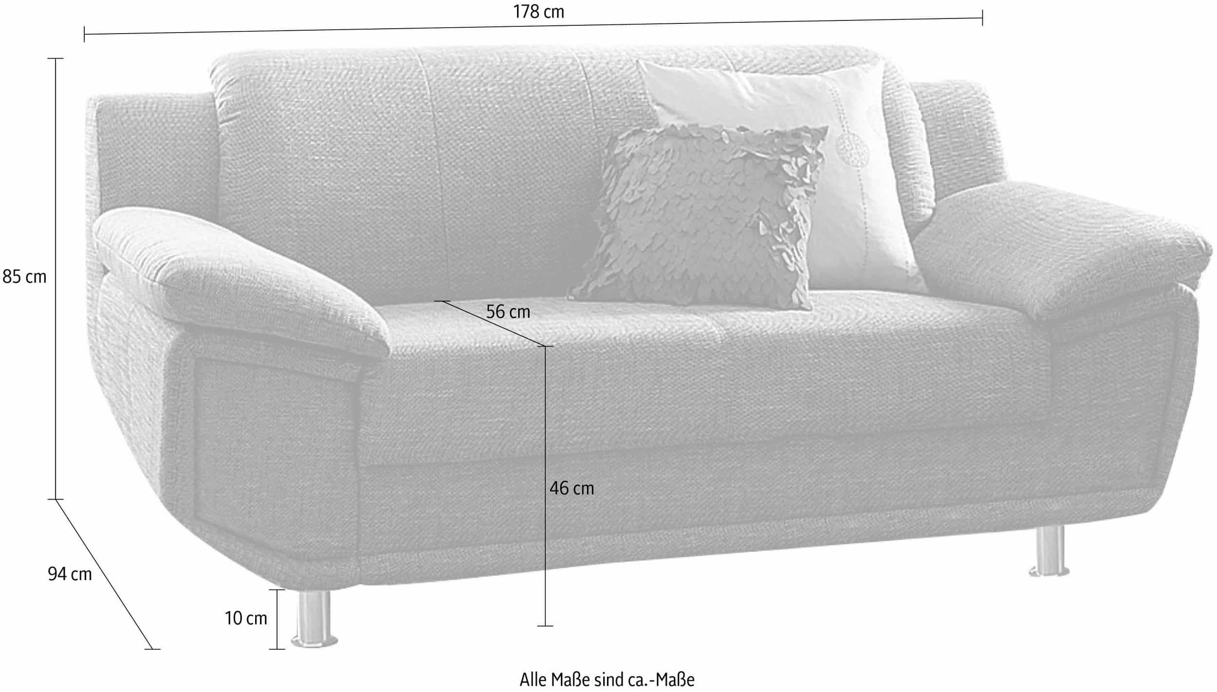 Canapé 2 Places Rondo – Design Intemporel et Confort Optimal en tissu beige sablé – Image 2