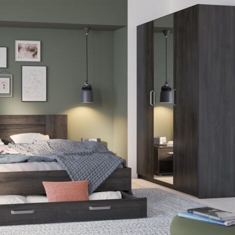 CALICOSY - Armoire 3 Portes avec Miroir L133,5 x H191,5 cm - Richmond – Image 2