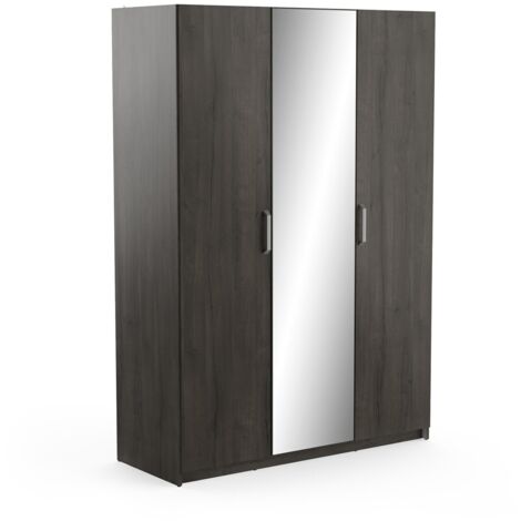 CALICOSY - Armoire 3 Portes avec Miroir L133,5 x H191,5 cm - Richmond – Image 4