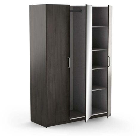 CALICOSY - Armoire 3 Portes avec Miroir L133,5 x H191,5 cm - Richmond – Image 3