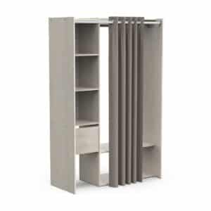 PLACARD AJUSTABLE FLEUR aspect Chêne