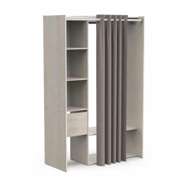 PLACARD AJUSTABLE FLEUR aspect Chêne