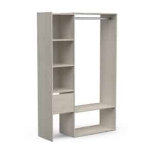 PLACARD AJUSTABLE FLEUR aspect Chêne