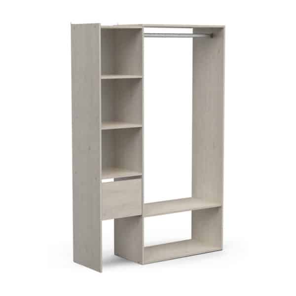 PLACARD AJUSTABLE FLEUR aspect Chêne