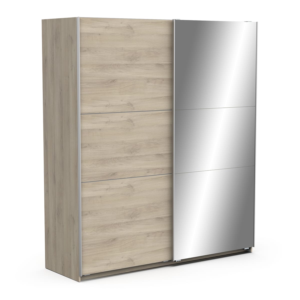 Armoire 2 portes coulissantes avec miroir – GHOST – Chêne – 178,1 x 59,9 x 203 cm – DEMEYERE – Image 3