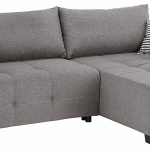 Canapé d’angle réversibles Bella en tissu gris