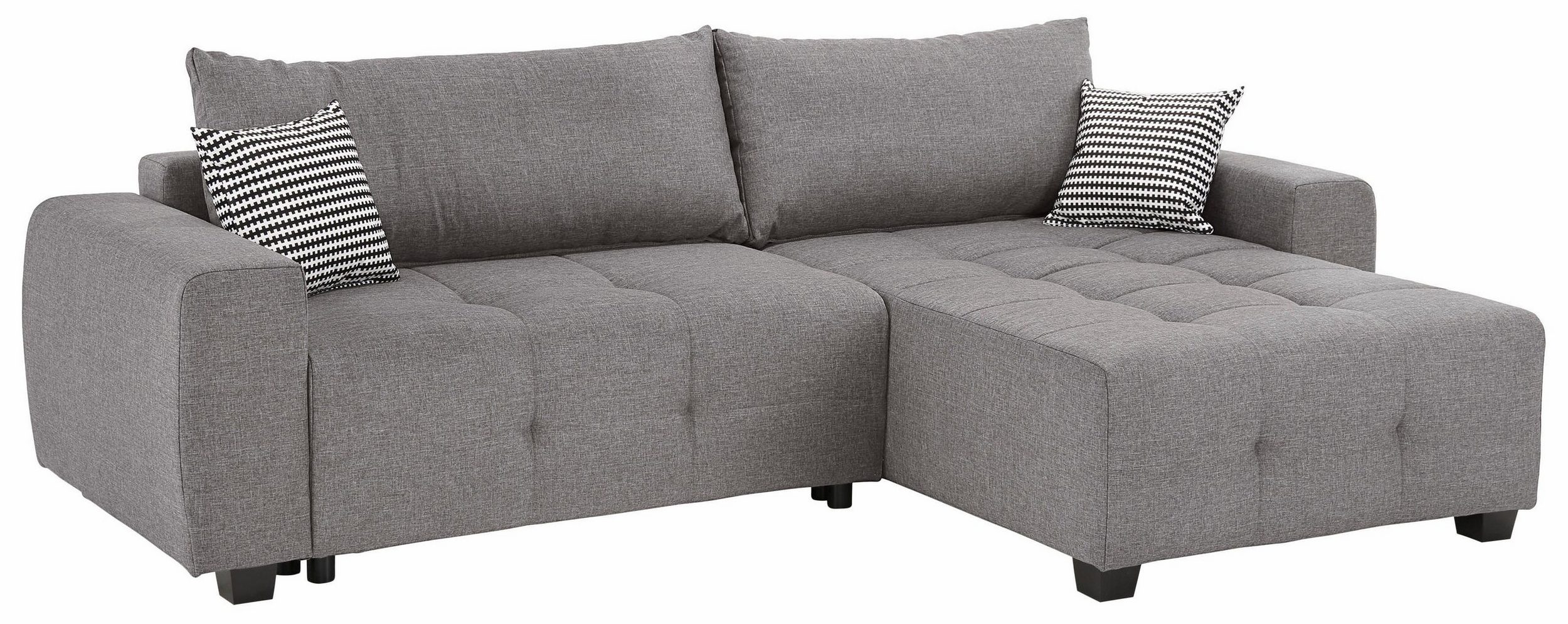 Canapé d’angle réversibles Bella en tissu gris