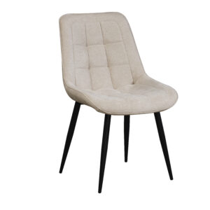 Chaise de Salle à Manger Lesedi en tissu beige