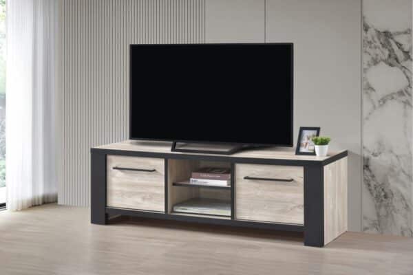Meuble TV Miami en Décor Chêne Beach