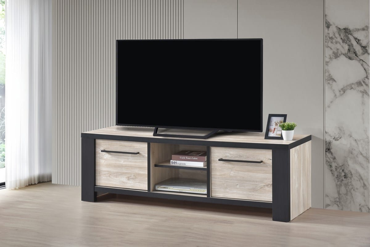 Meuble TV Miami en Décor Chêne Beach