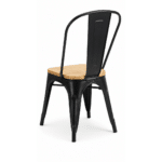 Chaise Bois & Métal industrielle – Image 4