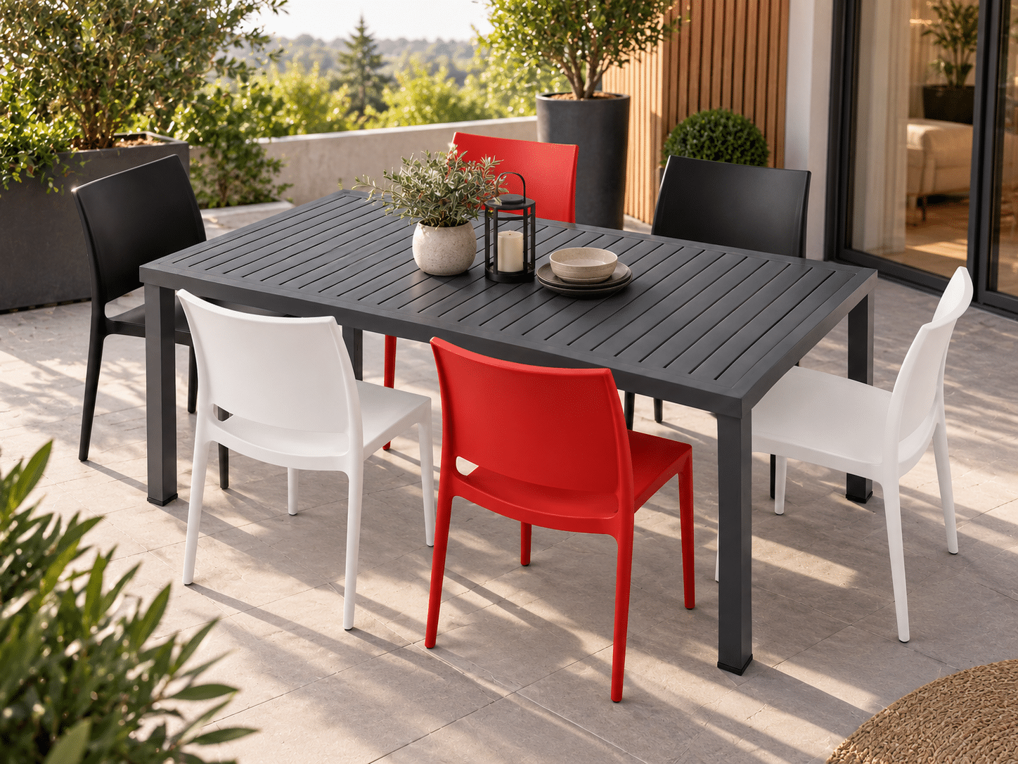 Chaises empilable NOVA en polypropylène 3 couleurs