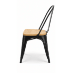 Chaise Bois & Métal industrielle – Image 3