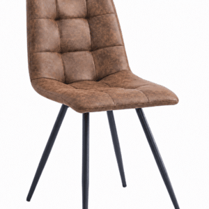 Chaises BIJORN Scandinaves Capitonnées Métal en simili cuir