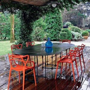 chaise  empilables forme papillon en polypropylène en 4 coloris