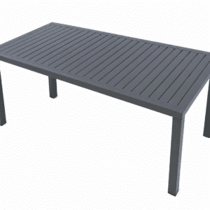 Table de Jardin Extensible en Aluminium gris foncé 180/240 x 90 x 76cm – Image 3