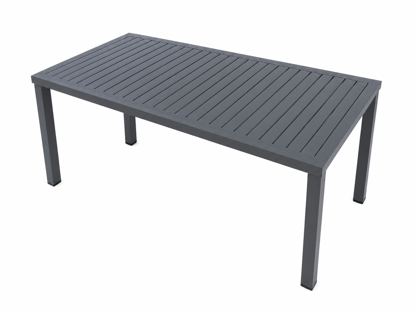 Table de Jardin Extensible en Aluminium gris foncé 180/240 x 90 x 76cm