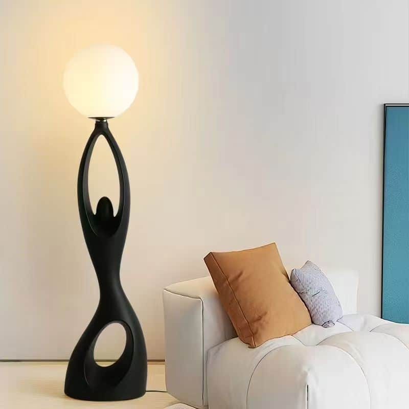 Lampadaire Sculptural Design eclipse aura