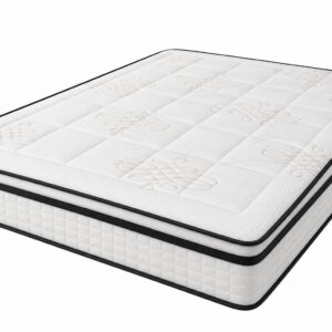 Matelas BARON 2 – Confort Premium avec Surmatelas Intégré en ressorts ensachés épaisseur 25cm