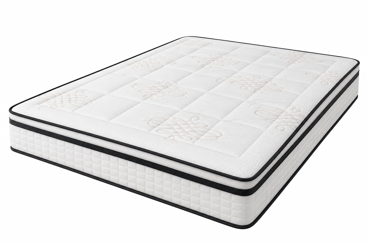 Matelas BARON 2 – Confort Premium avec Surmatelas Intégré en ressorts ensachés épaisseur 25cm