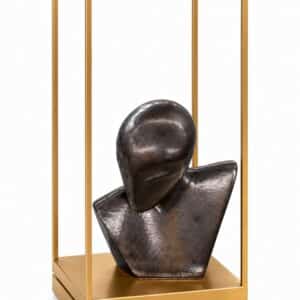 Sculpture décorative abstraite avec cadre doré