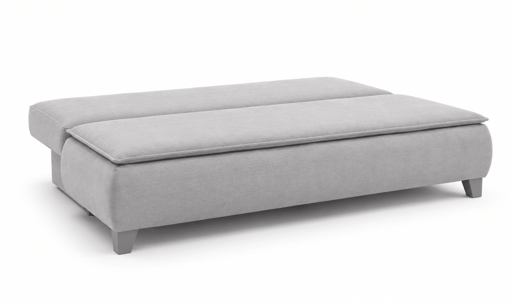 Canapé 3 Places convertible Calgary Velours lisse gris – Image 3