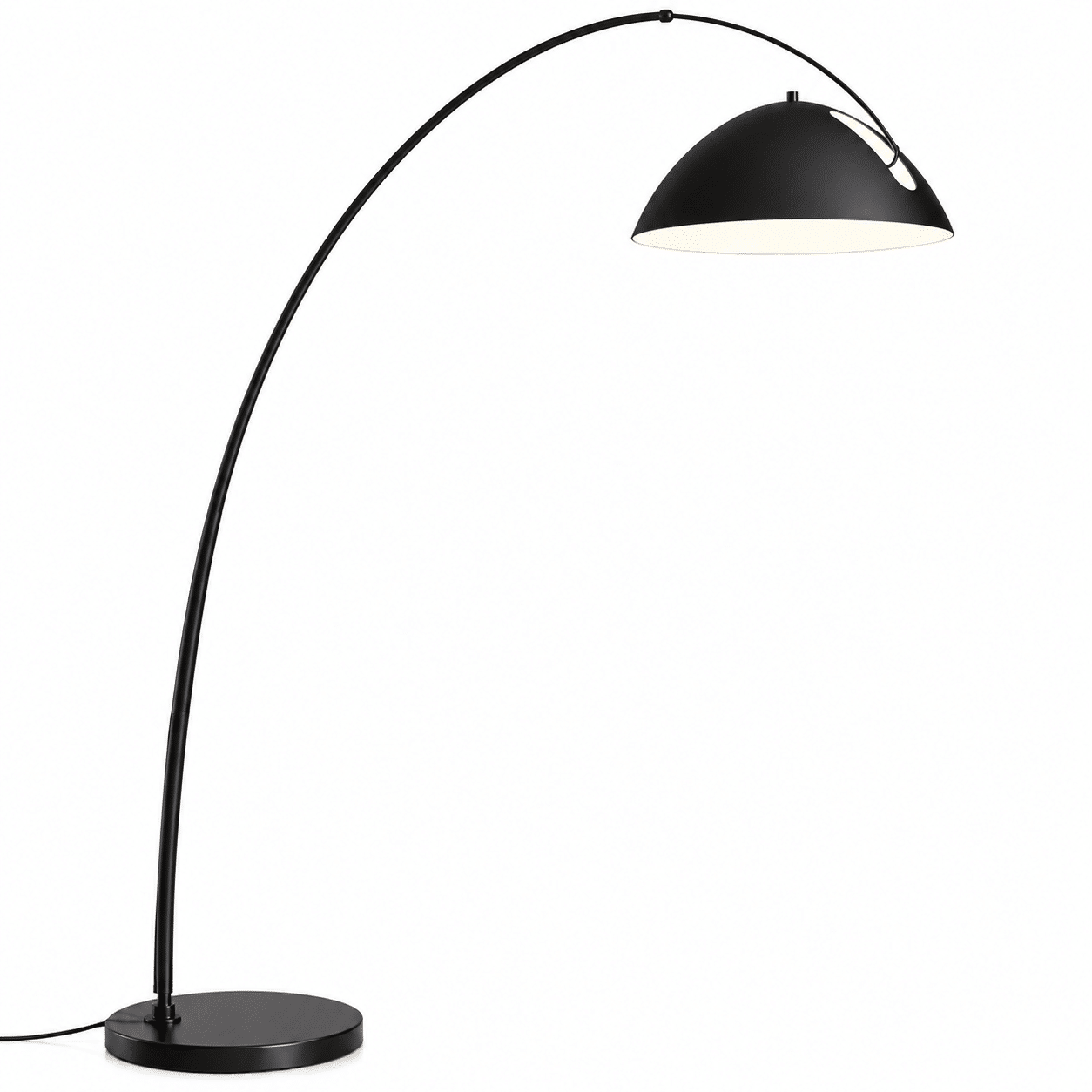 Lampadaire Arc Moderne Noir obisidial – Image 2