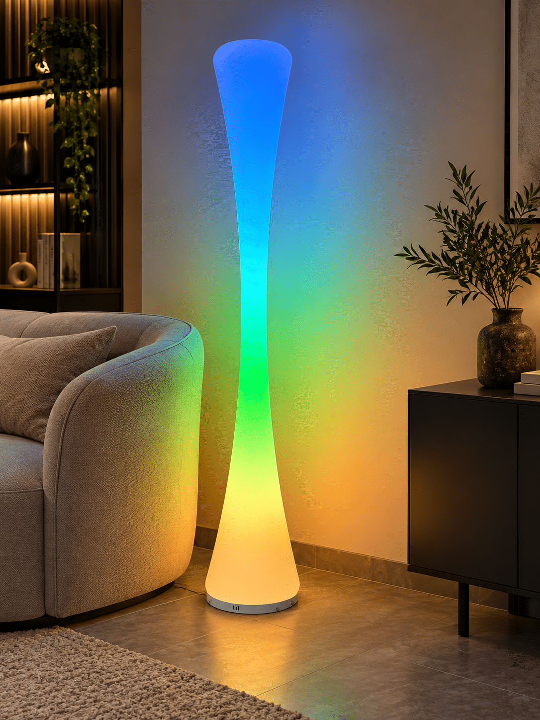 Lampadaire LED Multicolore Sunspire avec télécommande pour changer les cololris sunspire